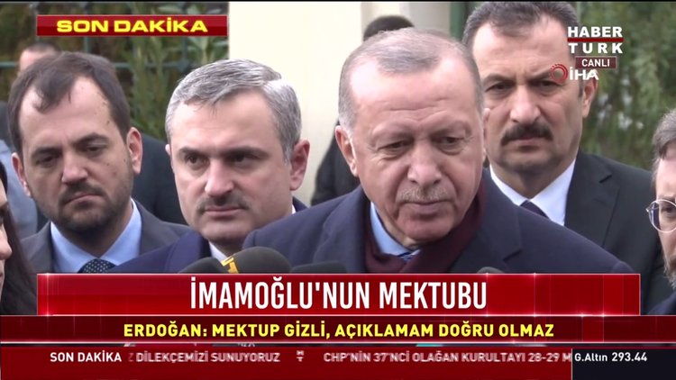 Erdoğan'dan İmamoğlu mektubu yorumu