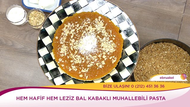 Bal Kabaklı Muhallebili Pasta
