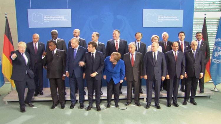 Berlin'deki Libya Konferansı öncesi liderler fotoğraf çekildi