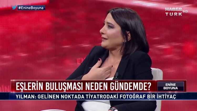 Enine Boyuna programında Sevilay Yılman ile Nedim Şener'in tartışması