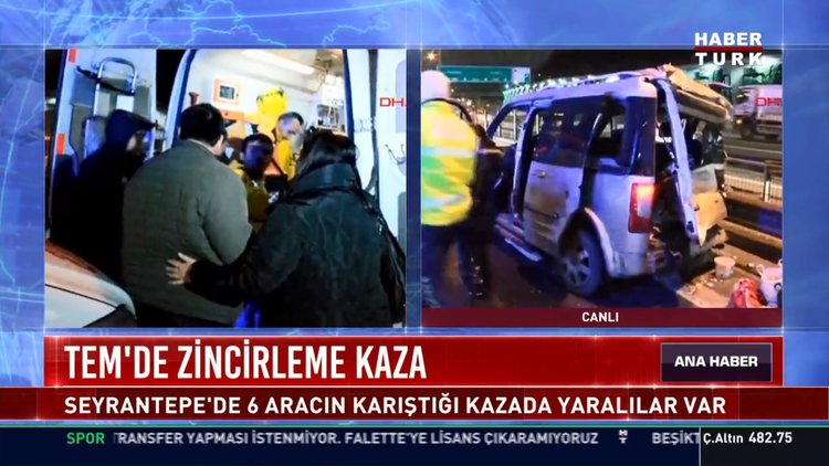 TEM'de zincirleme kaza! Yaralılar var