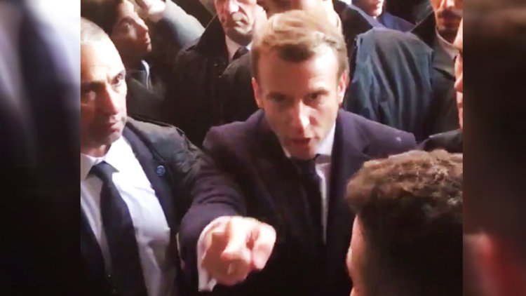 Macron ile İsrail polisi arasında gerginlik