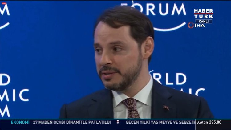 Hazine ve Maliye Bakanı Berat Albayrak Davos'ta konuştu