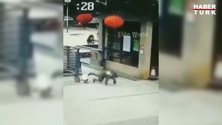 Çin'de dehşete düşüren görüntüler!