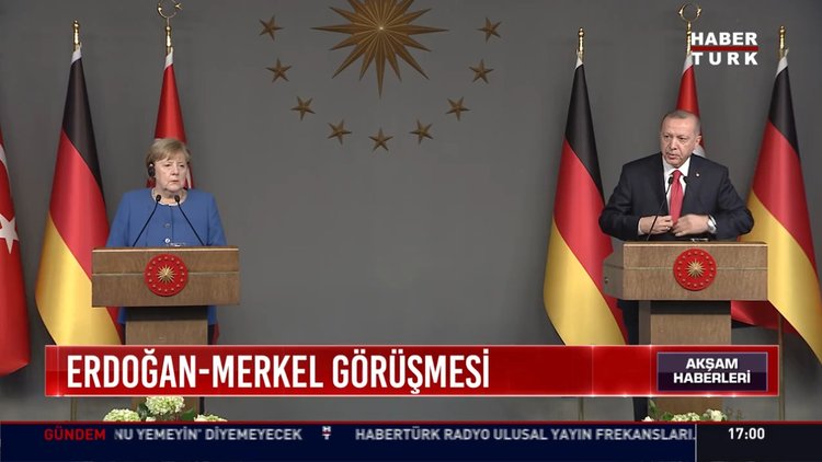 Cumhurbaşkanı Erdoğan ve Merkel ortak basın toplantısı düzenledi