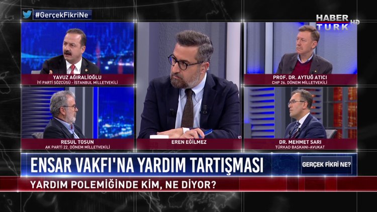 Gerçek Fikri Ne - 1 Şubat 2020 (Ensar Vakfı&#039;na yardım polemiğinde kim, ne diyor?)