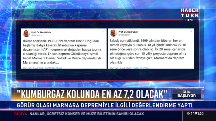 Deprem bilimci Görür'den çok önemli açıklama! "Kumburgaz'da minimum 7.2 büyüklüğünde olacak!"