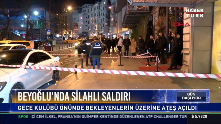 Beyoğlu'nda silahlı saldırı,