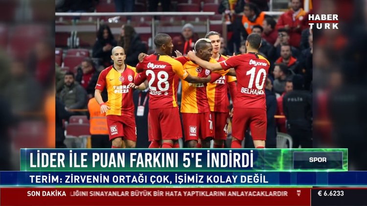 Galatasaray zirveye yaklaşıyor