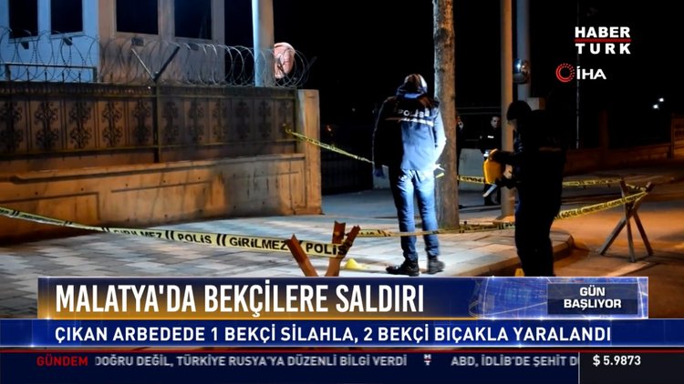 Malatya'da bekçilere saldırı