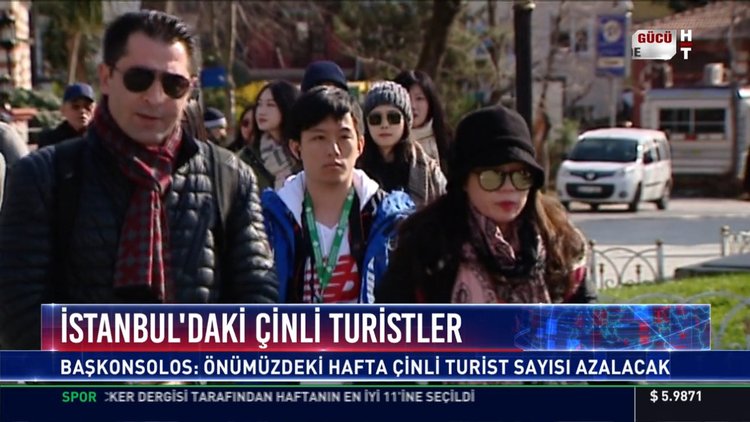 İstanbul'daki çinli turistler