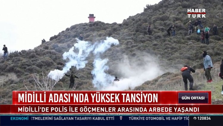 Midilli Adası'nda yüksek tansiyon