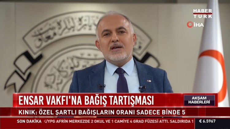 Ensar Vakfı'na bağış tartışması