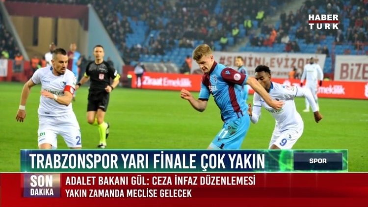 Trabzonspor yarı finale çok yakın