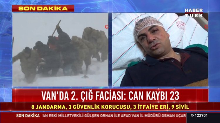 Van AFAD Müdürü Uçar çığdan yaralı kurtuldu