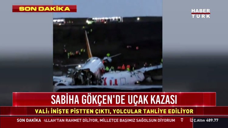 Sabiha Gökçen Havalimanı'nda uçak pistten çıktı!