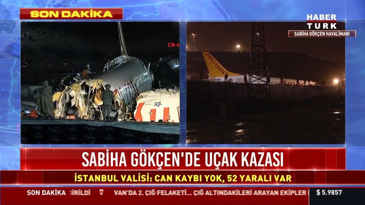 Sabiha Gökçen'de uçak pistten çıktı!