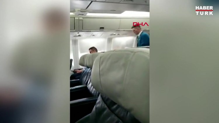 Uçakta 'koronavirüs' şakası yaptı, gözaltına alındı