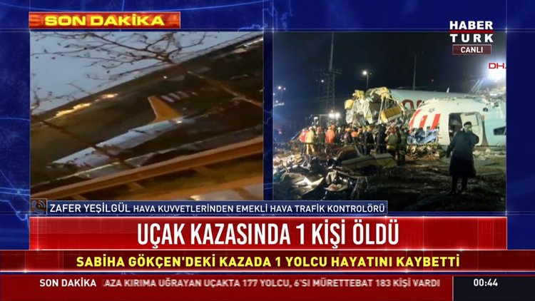 Pistten çıkan Pegasus uçağı ile ilgili rüzgar sıçraması ihtimali