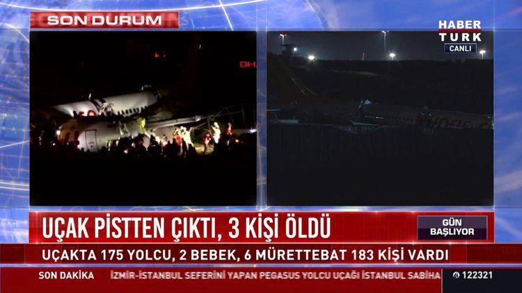 Uçak pistten çıktı 3 kişi öldü