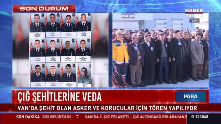 Cığ şehitlerine veda