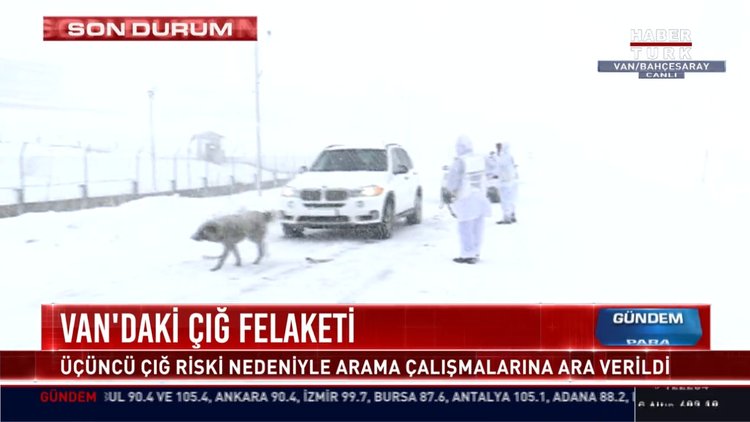 Van'daki çığ felaketi
