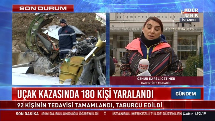 Uçak kazasında 180 kişi yaralandı