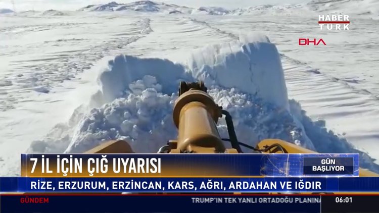 Don, buzlanma ve çığ uyarısı geldi