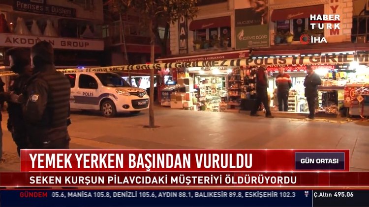 Korkunç olay! Yemek yerken başından vuruldu