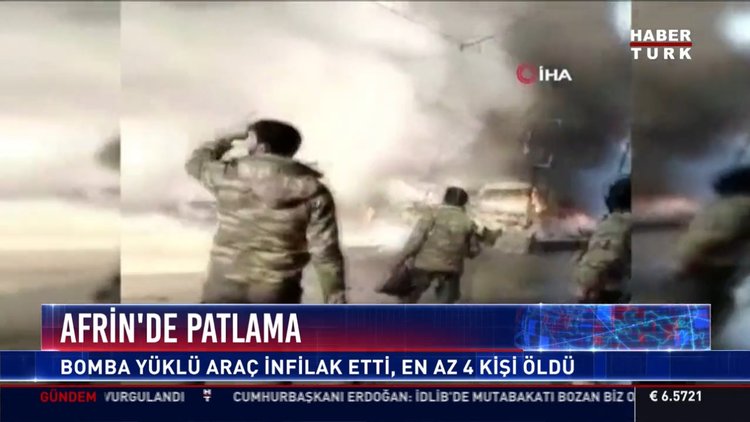 Afrin'de patlama