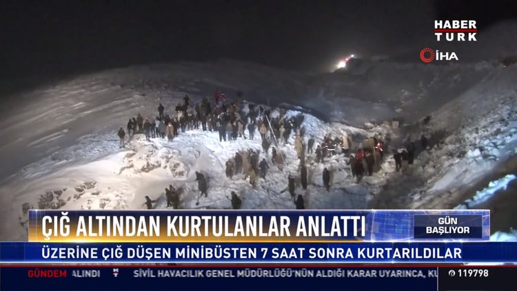 Çığ altından kurtulanlar anlattı