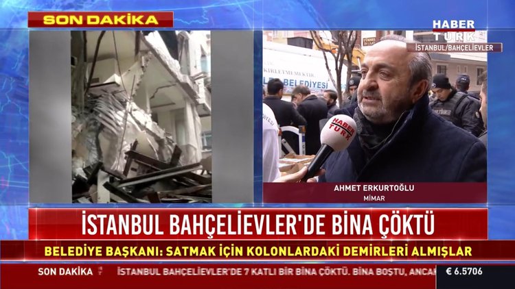 İstanbul Bahçelievler'de bina çöktü! İşte ayrıntılar...