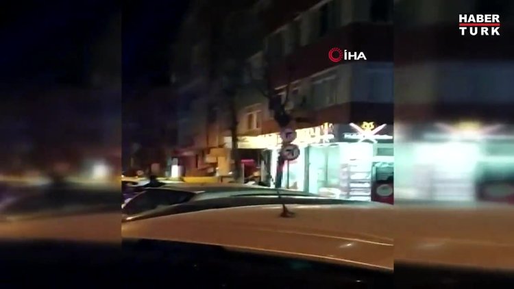 Sinir krizi geçiren kadın mahalleyi birbirine kattı