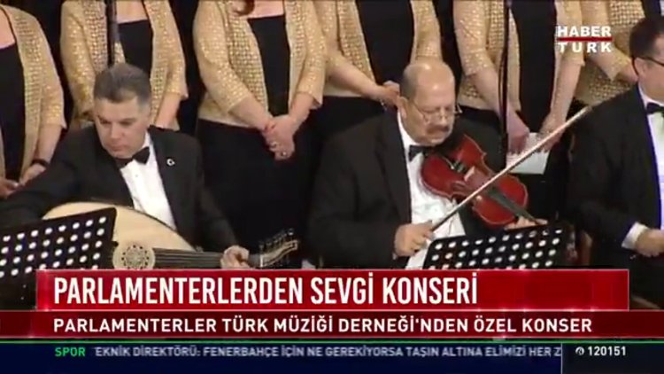 Parlamenterlerden sevgi konseri
