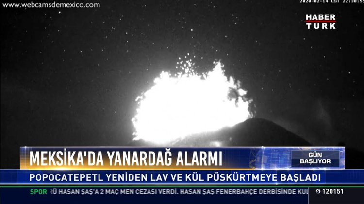 Meksika'da yanardağ alarmı