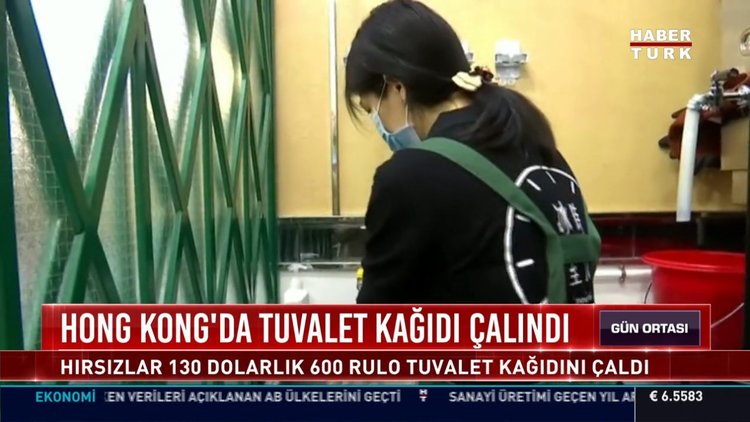 Hong Kong'da hırsızlar tuvalet kağıdı çaldı