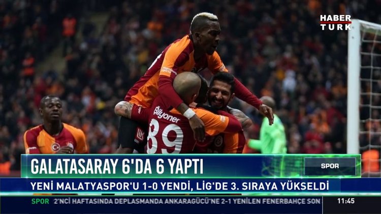 Galatasaray 6'da 6 yaptı