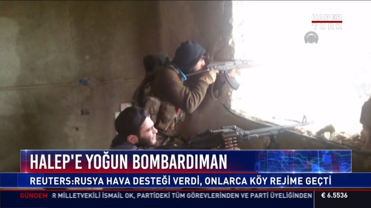 Halep'e yoğun bombardıman