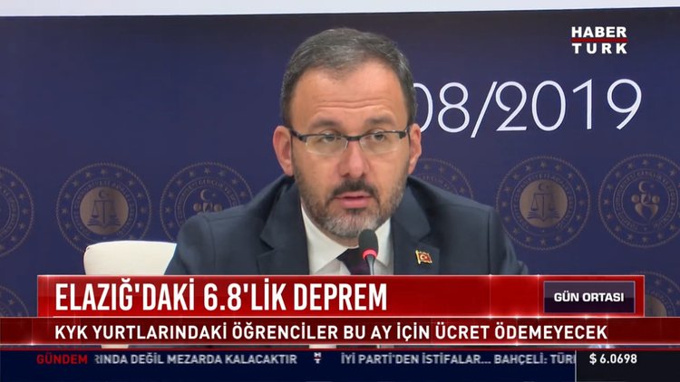 Elazığ'daki 6.8'lik deprem