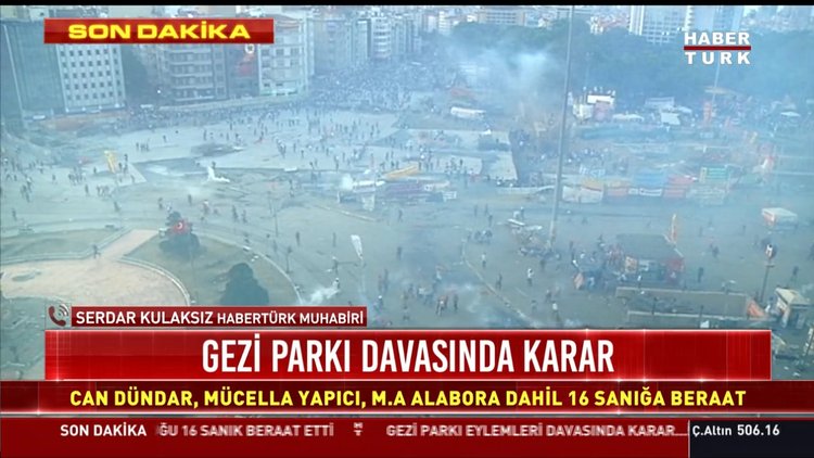 Gezi parkı davasında karar