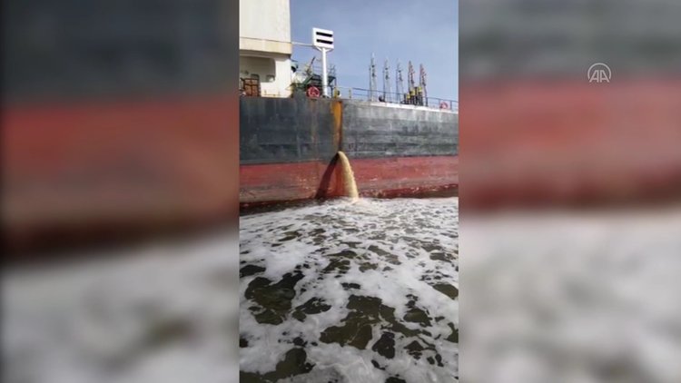 İzmit Körfezi'ni kirletmişti! O gemiye büyük ceza!