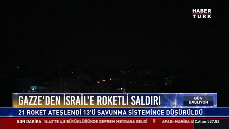 Gazze'den İsrail'e roketli saldırı