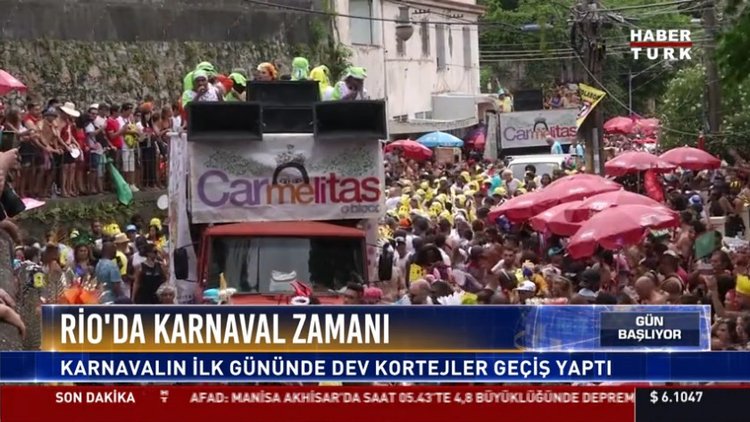 Rio'da karnaval zamanı