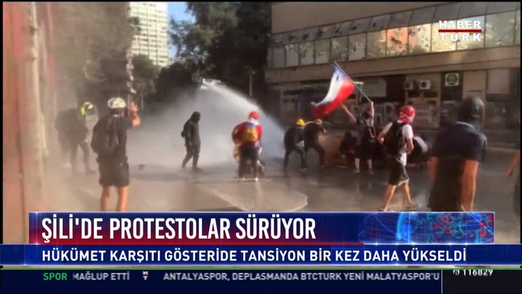 Şili'de protestolar sürüyor