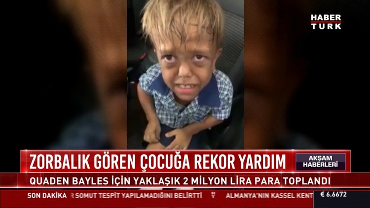Zorbalık gören çocuğa rekor yardım