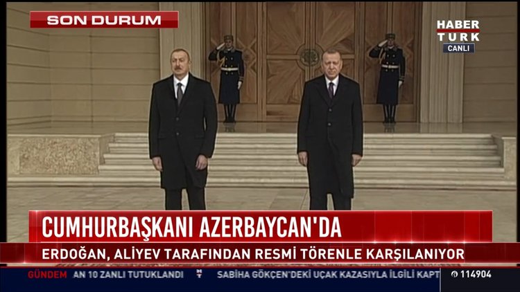 Cumhurbaşkanı Azerbaycan'da