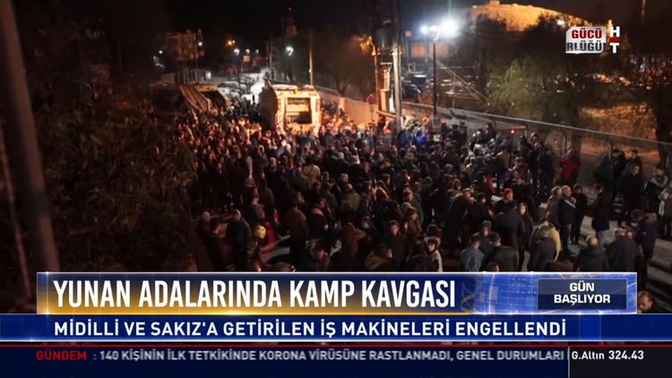 Yunan adalarında kamp kavgası