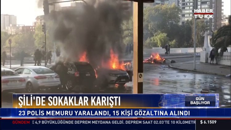 Şili'de sokaklar karıştı