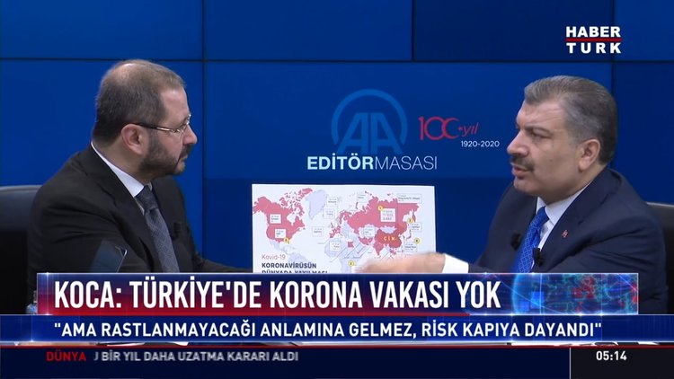 Koca: Türkiye'de Korona vakası yok