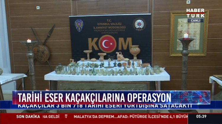 Tarihi eser kaçakçılarına operasyon